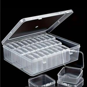 Four Transparent Jewelry Organizer with Compartments